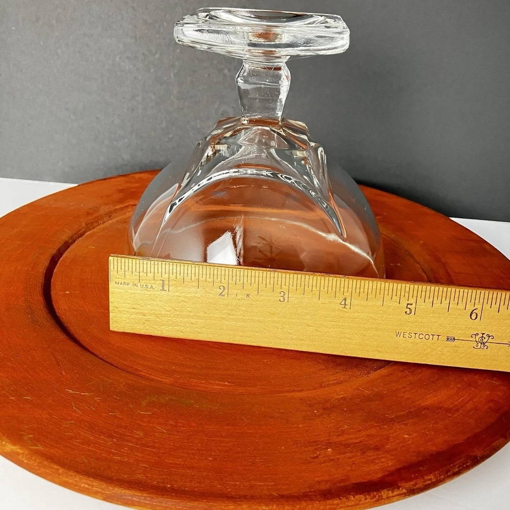 VTG Hazel Atlas Colony Clear Square Footed Glass Candy Dish Preserve Bowl w/ Lid - Picture 6 of 16
